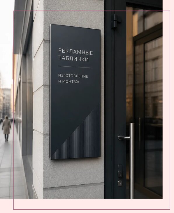 Рекламные таблички в Рыбинске по цене от 4684 р. | Аванза-Рбн