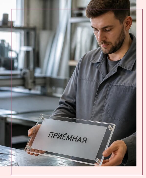 Таблички из оргстекла на заказ в Рыбинске от 4059 р. | Аванза-Рбн