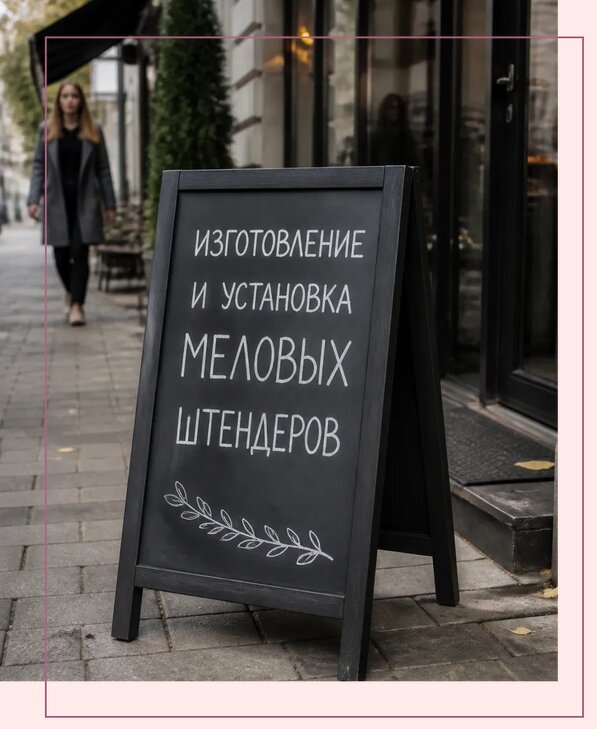 Меловые штендеры в Рыбинске по цене от 6765 р. | Аванза-Рбн